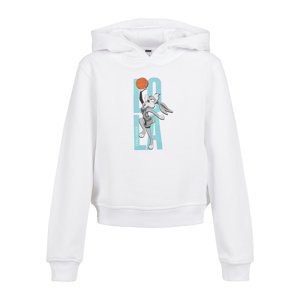 Kids Space Jam Lola Jumping Cropped Hoody White