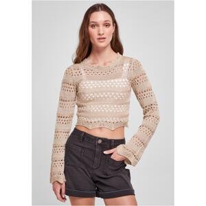 Women's knitted sweater made of soft seagrass
