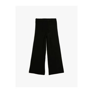 Koton Basic Wide Leg Trousers with Elastic Waist