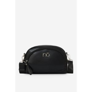 NOBO Leather Handbag with Animal Pattern Black