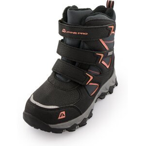 Children's winter boots ALPINE PRO ROGIO black