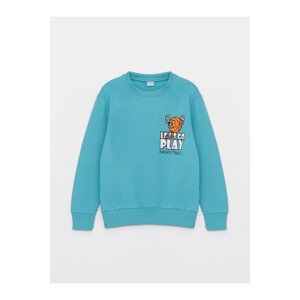 LC Waikiki Boys' Crew Neck Printed Long Sleeve Sweatshirt