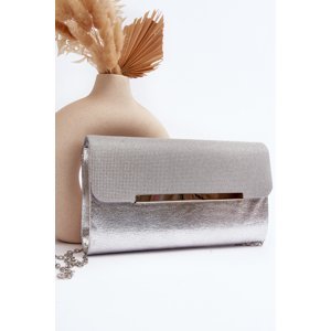 Onelia Silver Clutch Bag with Chain
