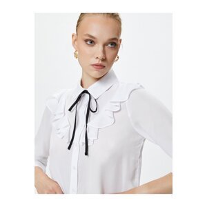 Koton Frilly Shirt Long Sleeve Buttoned