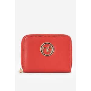 Women's Natural Leather Wallet Small Nobo Red