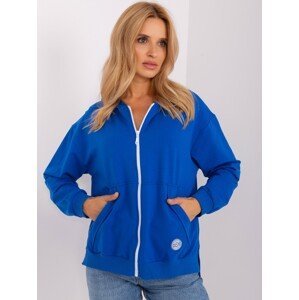 Navy blue women's zip-up hoodie