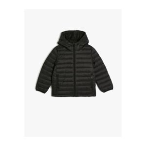 Koton Puffer Jacket Hooded Pocket Zippered