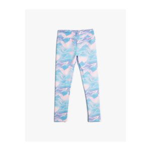 Koton Leggings with Elastic Waist and Abstract Pattern