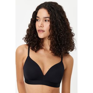 Trendyol Black Polyamide Coated Non-Wireless Bra