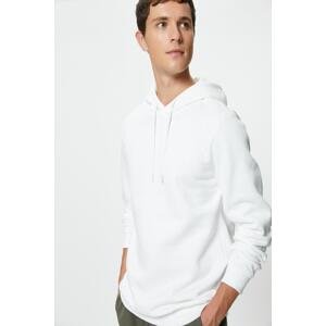 Koton Basic Hooded Sweatshirt Long Sleeve Ribbed