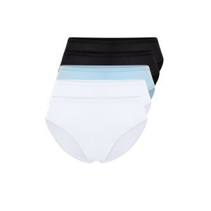 Trendyol Curve 2 Black - 2 White - 1 Blue Packed Panties