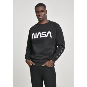 NASA Wormlogo Rocket Tape Men's Sweatshirt - Black