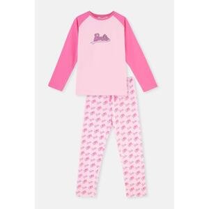 Dagi Pink Barbie Bachelor Printed Long Sleeve Pajamas Set