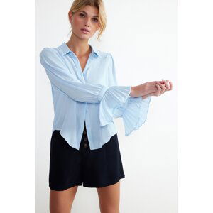 Trendyol Baby Blue Spanish Sleeve Woven Shirt