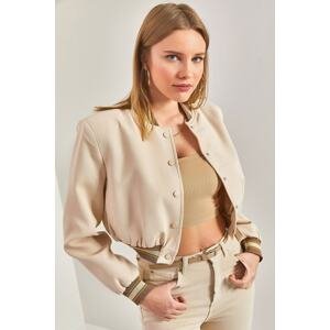Bianco Lucci Women's Ribbed Lined Jacket