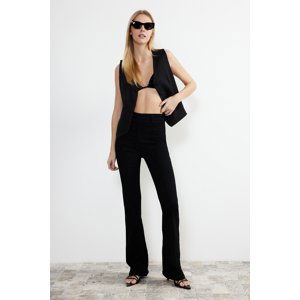 Trendyol Black High Waist Flare Jeans