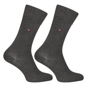 2PACK Men's Socks Tommy Hilfiger High Grey