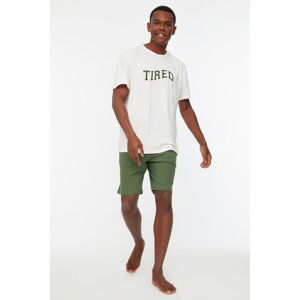 Trendyol Khaki Knitted Pajamas Set