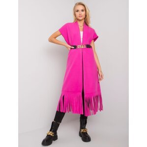 Pink coat with Forl fringe