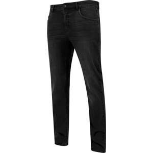 Stretch denim trousers black washed