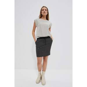 Cotton striped skirt