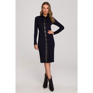 Stylove Woman's Dress S322 Navy Blue