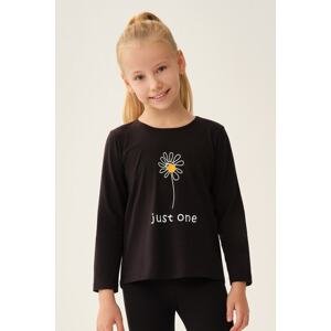 Dagi Girls Black Basic T-shirt