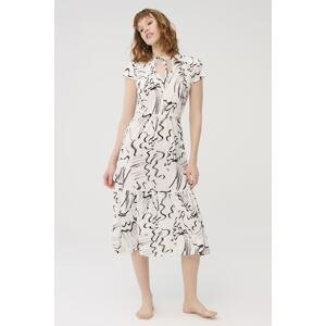 Dagi Women's White Modal Sleeveless Nightgown