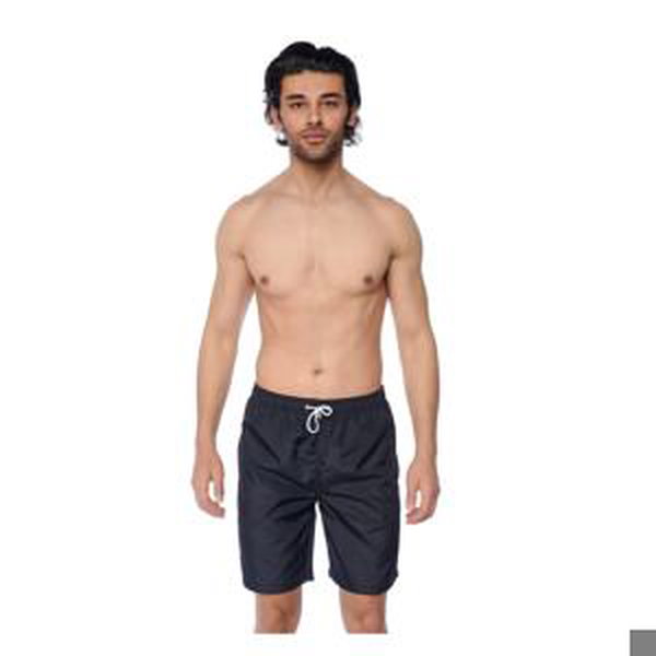 Dagi Black Micro Medium Plain Men's Swim Shorts