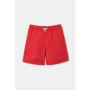 Dagi Red Micro Medium Plain Men's Swim Shorts