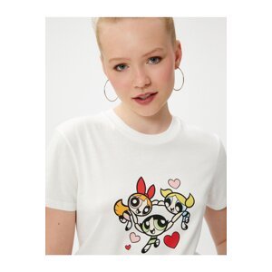 Koton Power Puff Girls Printed T-Shirt Licensed Short Sleeve Crew Neck