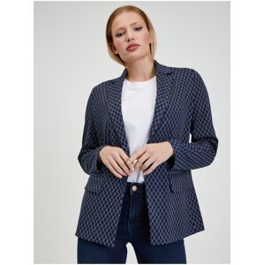 Orsay White and blue ladies patterned jacket - Ladies