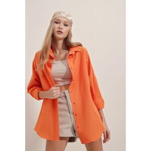 Bigdart 3900 Oversize Basic Long Shirt - Orange