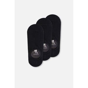 Dagi Men's Black Bamboo 3-Pack Clutch Socks