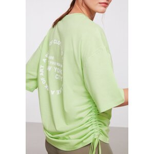GRIMELANGE Piece Oversize Light Green T-shirt