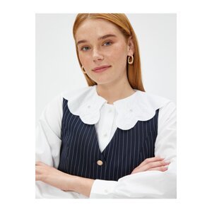 Koton Baby Collar Shirt with Embroidery Detail Cotton
