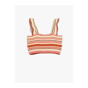 Koton Crochet Crop Top Strapless