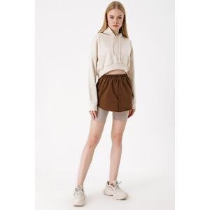 Bigdart 1888 Sweatshirt And Sweater Six Shirt Skirt - Brown