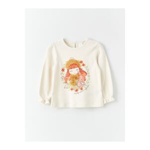 LC Waikiki Crew Neck Long Sleeved Baby Girl T-Shirt