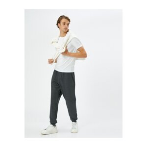Koton Jogger Sweatpants with Lace Waist and Pocket Detail