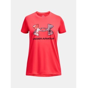 Červené športové tričko Under Armour UA Tech Print BL SSC