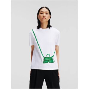 White Women's T-Shirt KARL LAGERFELD - Women