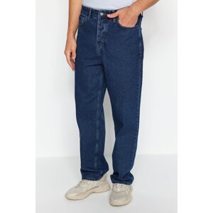 Trendyol Men's Navy Blue Baggy Fit Jeans Denim Pants