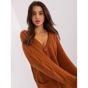 Light brown cardigan with pockets