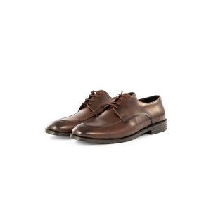 Ducavelli Tira Genuine Leather Men's Classic Shoes, Derby Classic Shoes, Laced Classic Shoes