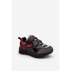 Children's Leather Sports Shoes Black Lunno
