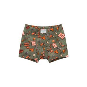 Boys' boxer shorts - olive print
