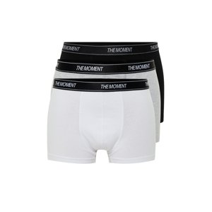 Trendyol Black Written Elastic 3-Piece Cotton Boxers