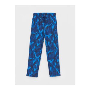 LC Waikiki Elastic Waist Printed Fleece Lined Boy's Trousers