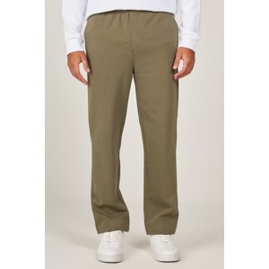 AC&Co / Altınyıldız Classics Men's Khaki Standard Fit Regular Cut Cotton Cotton Jogger Pants with Tie Waist Side Pockets, Knitted Pants